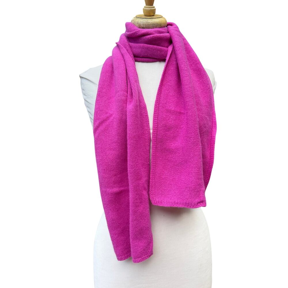 Portolano 100% Cashmere Scarf Bright Pink - Made in Peru